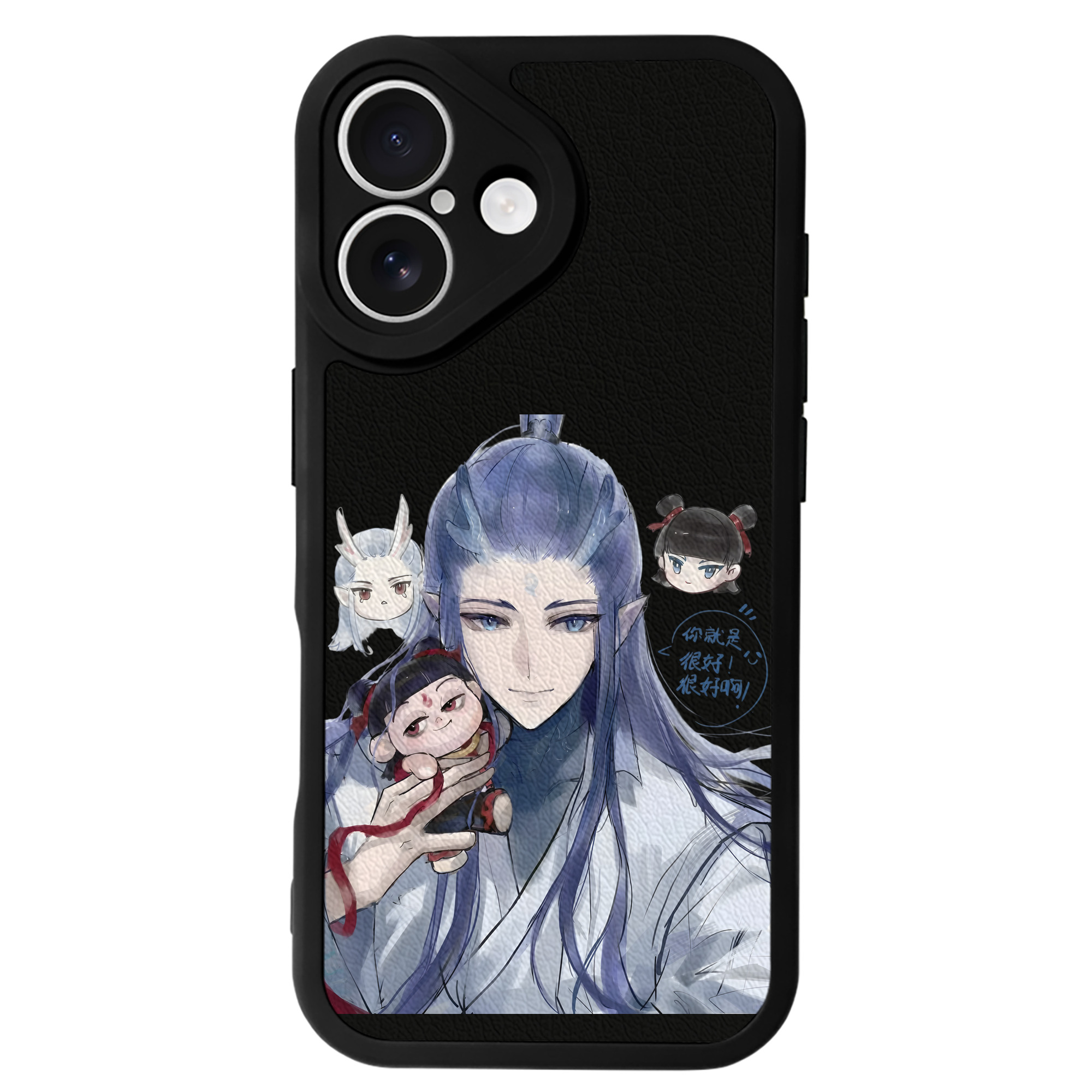 （画像用） Ne Zha 2 ナタ 魔童の大暴れ 【iPhone 16シリーズ対応】シリコンスマホケース（レザー調） 材質：シリコン